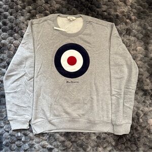 BEN SHERMAN Flock Target Crew Neck Sweatshirt
